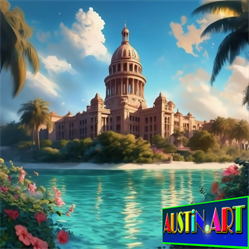 Digital Artist DAPACU 
Collection: "Austin Capitol World Tour) 
One of Kind Art Pictures of Austin Texas